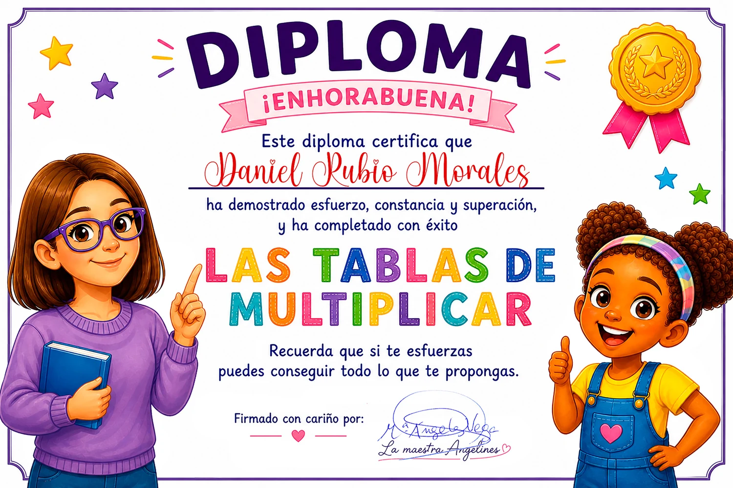 Ejemplo de diploma de Salimata
